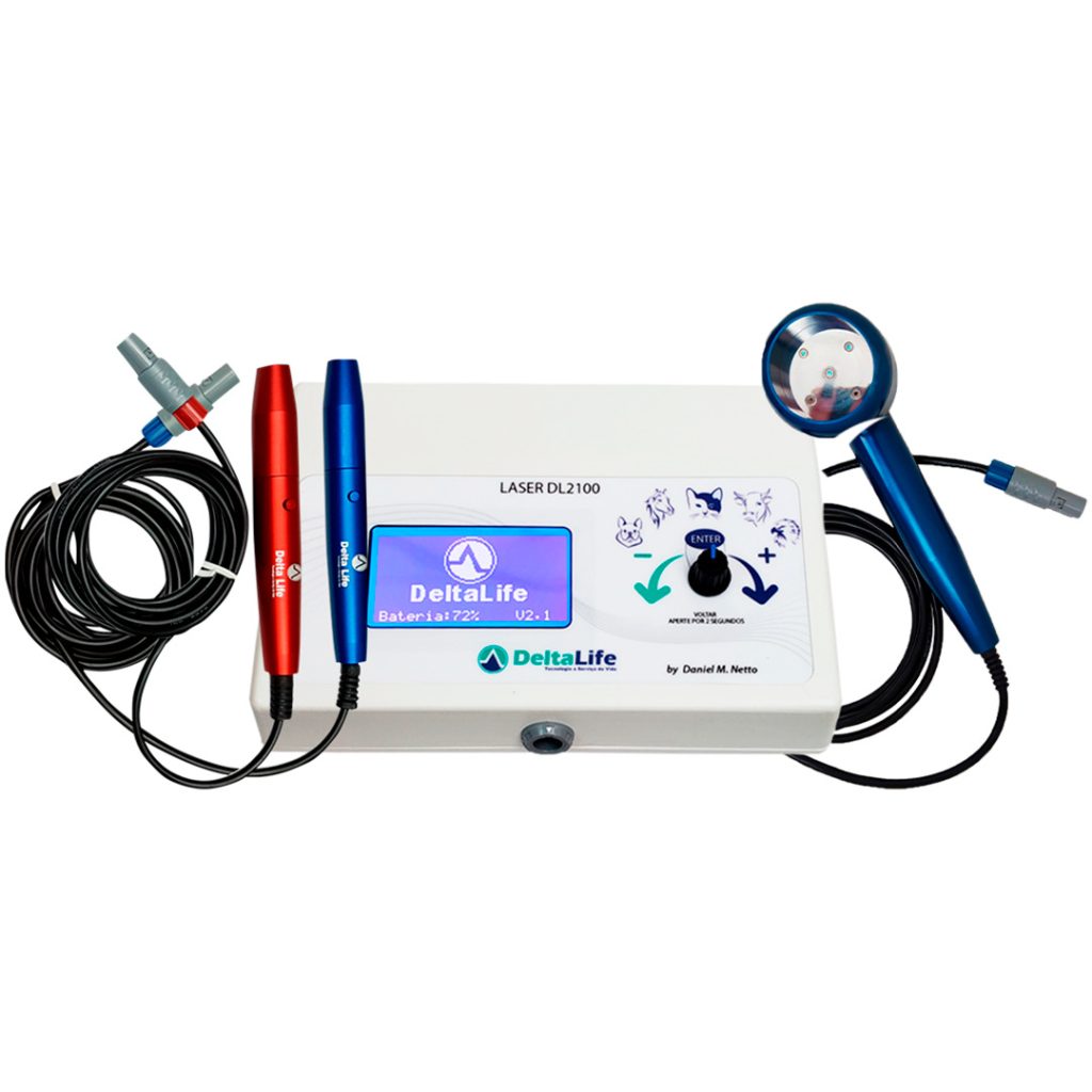 Equipamento de laserterapia veterinária da Delta Life